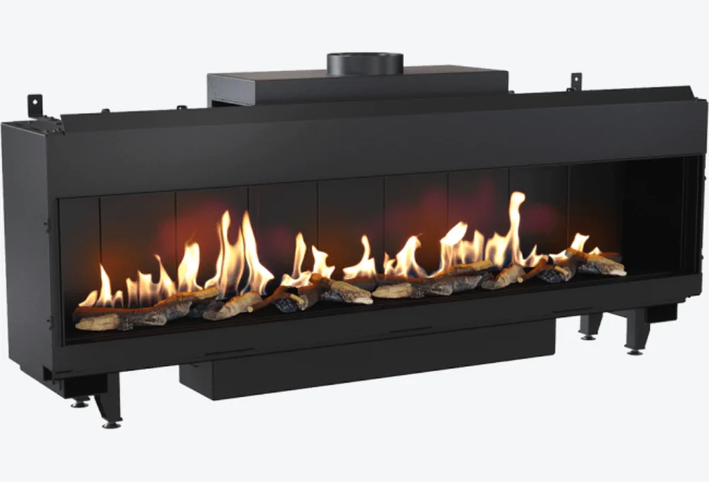 Kratki fireplace model and burner configuration for service identification